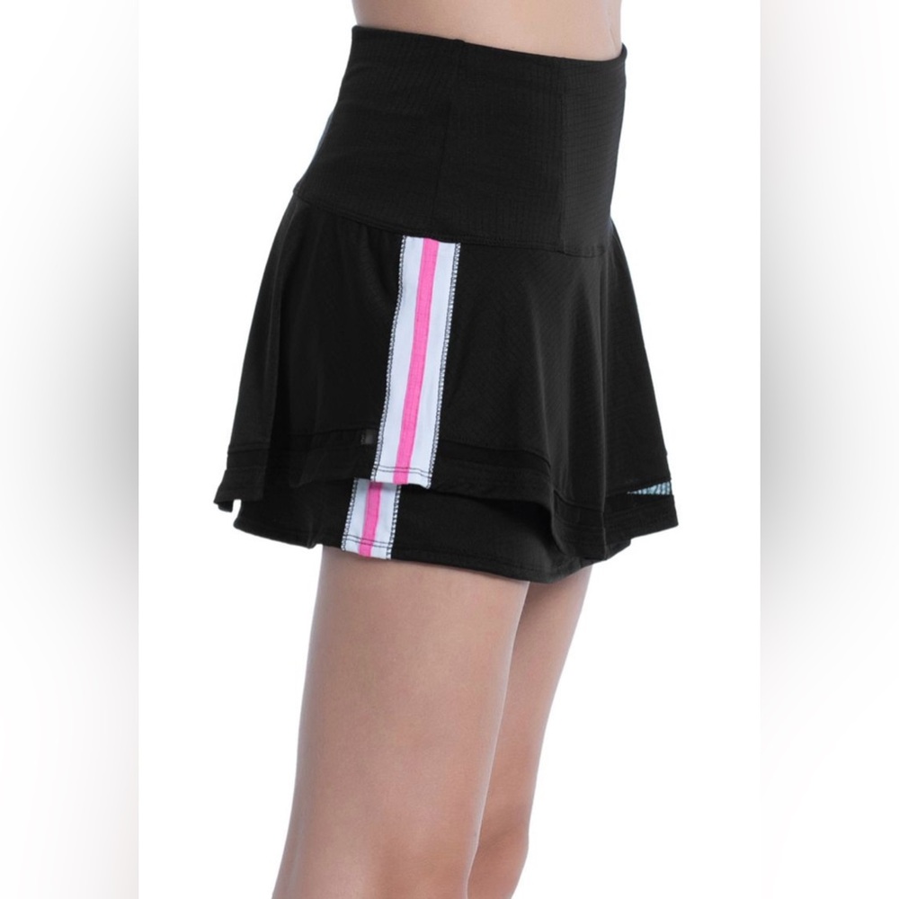 Lucky in Love Women's Prep Long Icon Skirt Black Size S